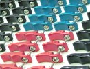 Snatchgrips with reduced-diameter cap screws (anodized)